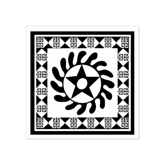 Afrikaanse Adinkra Design Rubber Stamp Rubberstempel (Afrduk)