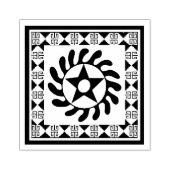 Afrikaanse Adinkra Nieuwe Beginnings Design Stamp Rubberstempel (Afrduk)