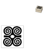 Afrikaanse Adinkra rubberen stempel, Adinkra symbo Rubberstempel (Gestempeld)