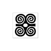 Afrikaanse Adinkra rubberen stempel, Adinkra symbo Rubberstempel (Afrduk)