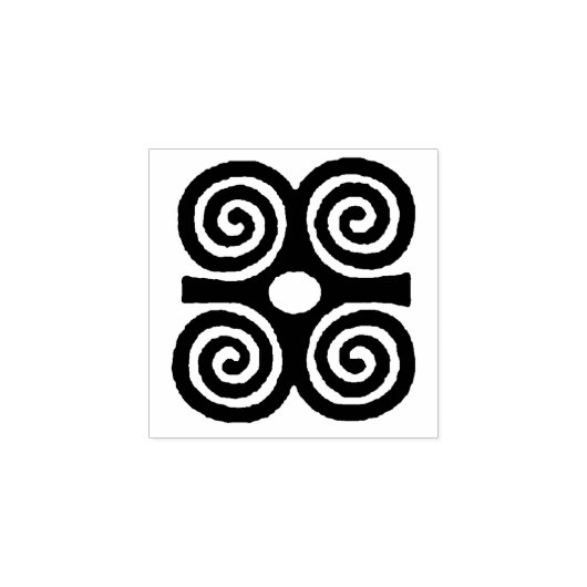 Afrikaanse Adinkra rubberen stempel, Adinkra symbo Rubberstempel (Afrduk)