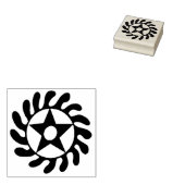 Afrikaanse Adinkra rubberen stempel "Nieuwe Beginn (Gestempeld)