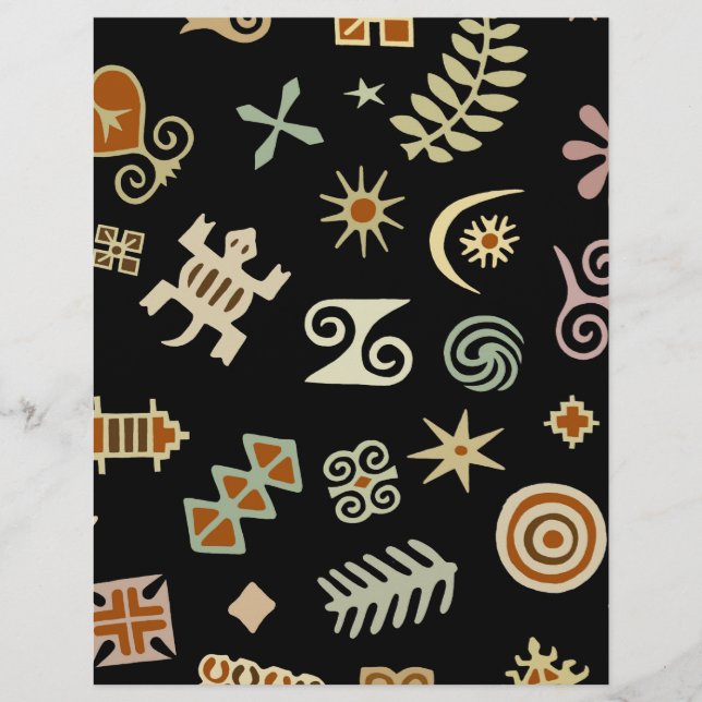 Afrikaanse adinkra-symbolen (Voorkant)