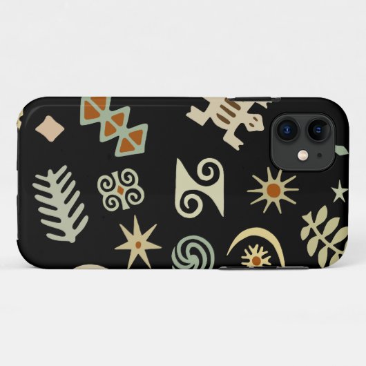 Afrikaanse adinkra-symbolen Case-Mate iPhone case (Achterkant (horizontaal))
