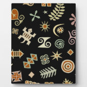 Afrikaanse adinkra-symbolen fotoplaat (Voorkant)