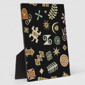 Afrikaanse adinkra-symbolen fotoplaat (Zijkant)