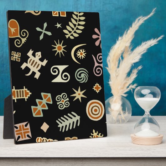 Afrikaanse adinkra-symbolen fotoplaat (Zijkant)