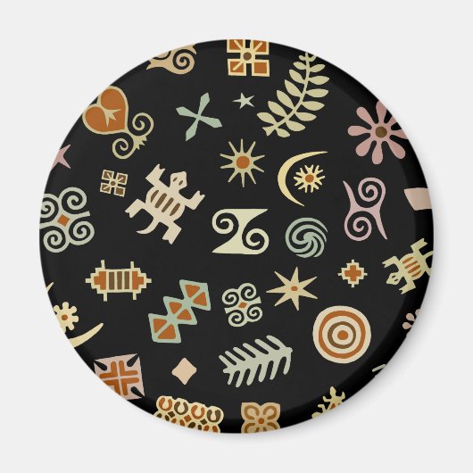 Afrikaanse Adinkra-symbolen Magneet (Voorkant)