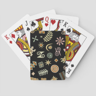 Afrikaanse Adinkra-symbolen Pokerkaarten