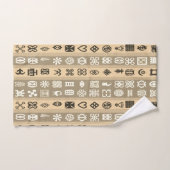 Afrikaanse Adinkra Symbolen Striped Towel set Bad Handdoek (Handdoek)