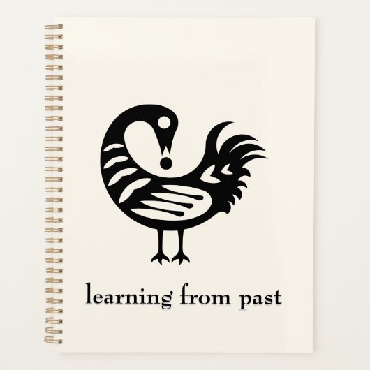 Afrikaanse Adinkra Symbool sankofa Planner (Voorkant)