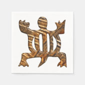 Afrikaanse Adinkra symbool van aanpassingsvermogen Servetten (Voorkant)