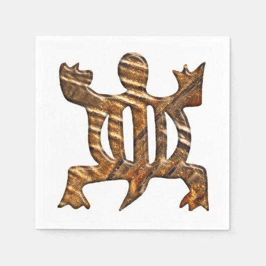 Afrikaanse Adinkra symbool van aanpassingsvermogen Servetten (Voorkant)