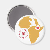 Afrikaanse adoptie magneet (Voorkant / Achterkant)