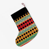 Afrikaanse afdruk gepatterd kleine kerstsok (Achterkant (Hangend))