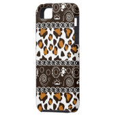 Afrikaanse afdruk met een cheetah-huidpatroon Case-Mate iPhone case (Achterkant Links)