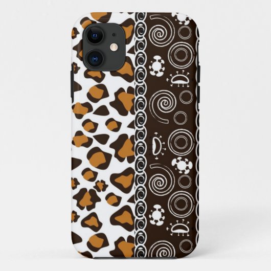 Afrikaanse afdruk met een cheetah-huidpatroon Case-Mate iPhone case (Achterkant)