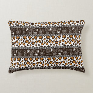 Afrikaanse afdruk met een cheetah-huidpatroon decoratief kussen