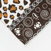 Afrikaanse afdruk met een cheetah-huidpatroon fleece deken (Hoek)