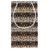 Afrikaanse afdruk met een cheetah-huidpatroon klein cadeauzakje (Achterkant)