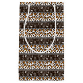 Afrikaanse afdruk met een cheetah-huidpatroon klein cadeauzakje (Voorkant)