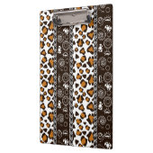 Afrikaanse afdruk met een cheetah-huidpatroon klembord (Links)