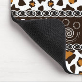 Afrikaanse afdruk met een cheetah-huidpatroon muismat (Hoek)