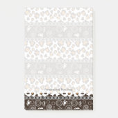 Afrikaanse afdruk met een cheetah-huidpatroon post-it® notes (Voorkant)