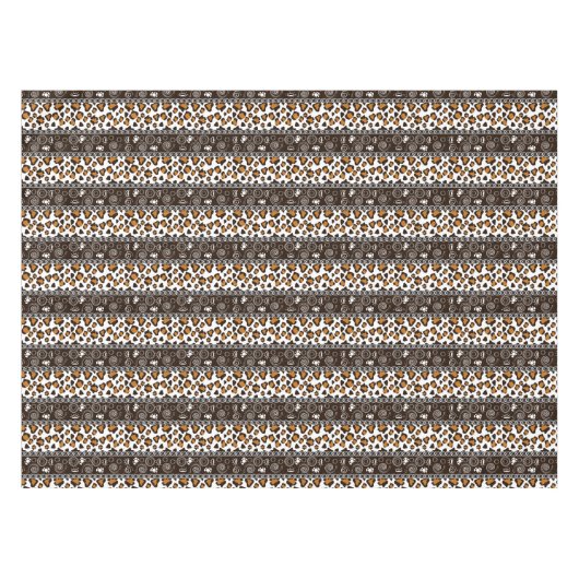 Afrikaanse afdruk met een cheetah-huidpatroon tafelkleed (Voorkant (Horizontaal))