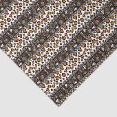 Afrikaanse afdruk met een cheetah-huidpatroon tissuepapier (Detail)