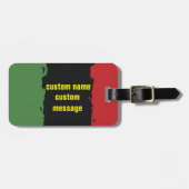 Afrikaanse Afrika Kleuren ID Tag, op maat Bagagelabel (Voorkant horizontaal)