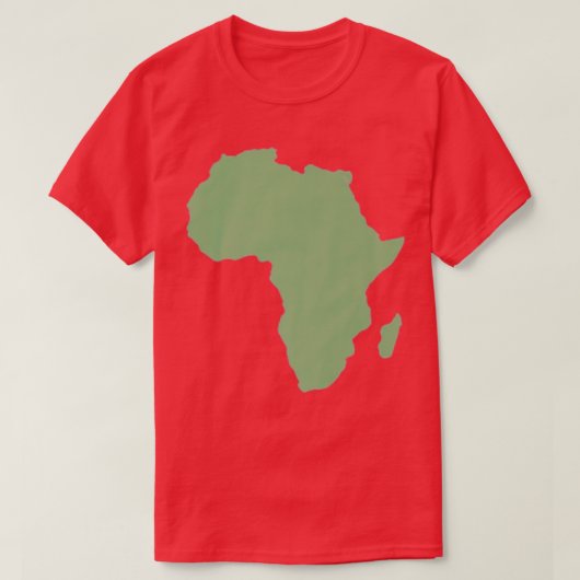 Afrikaanse Afrikaanse continentale kaart Mannen T-shirt (Design voorkant)