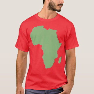 Afrikaanse Afrikaanse continentale kaart Mannen T-shirt