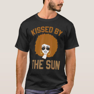  Afrikaanse Afro gekust door Sun Pride Melan T-shirt