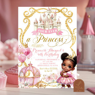 Afrikaanse Afro Prinses Voor altijd een prinses Kaart
