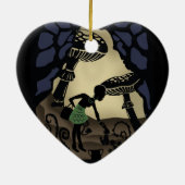 Afrikaanse Alice in Wonderland Keramisch Ornament (Achterkant)