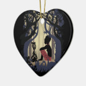 Afrikaanse Alice in Wonderland Keramisch Ornament (Links)