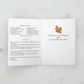 Afrikaanse Amer. Kerstmis met ontbijtkoek Kaart (Binnen)