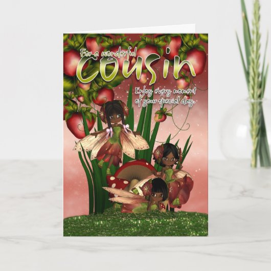 Afrikaanse American Birthday Card - neef - Moonies Kaart (Voorkant)