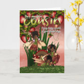 Afrikaanse American Birthday Card - neef - Moonies Kaart (Gele Bloem)