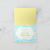 Afrikaanse American Boy Pool Party Basparty Bedankkaart (Binnen)