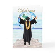 Afrikaanse American Boy's Afstuderen Card