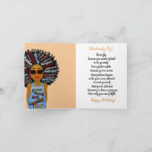 Afrikaanse American Fly Birthday Card Kaart (Binnen)
