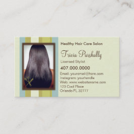 Afrikaanse American Hair Salon Appointment Card Afsprakenkaartje