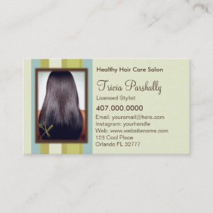 Afrikaanse American Hair Salon Appointment Card Afsprakenkaartje