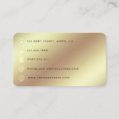 Afrikaanse American Hair Stylist QR Code Business  Visitekaartje (Achterkant)