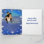 Afrikaanse American Starry Skies Jubileum Card Kaart (Binnen)