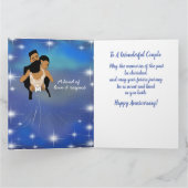 Afrikaanse American Starry Skies Jubileum Card Kaart (Binnen)