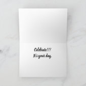 Afrikaanse American Woman's Birthday Card Kaart (Binnen)