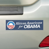 Afrikaanse Amerika voor Obama-Bumpersticker Bumpersticker (Op auto)